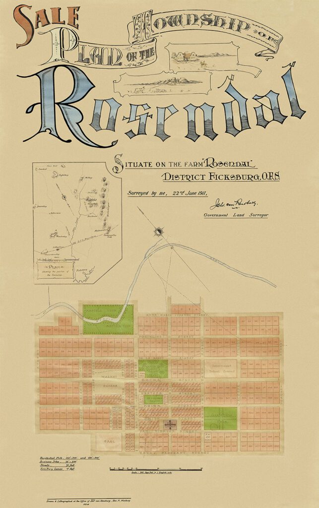 Rosendal Historical Map